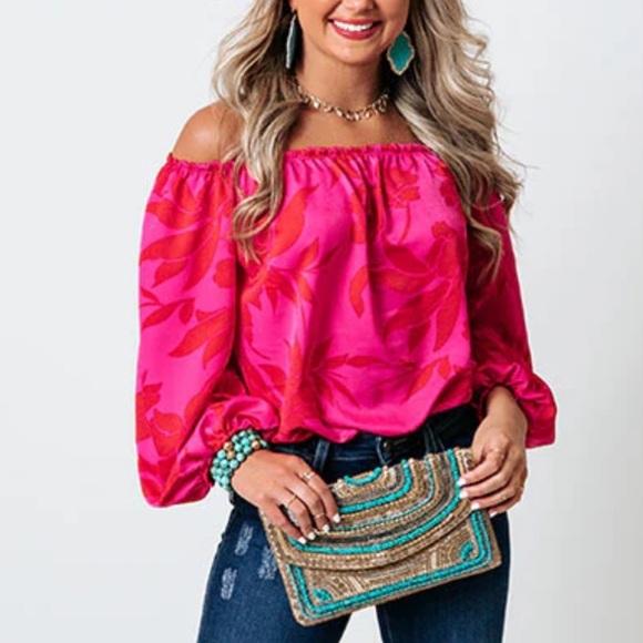 Entro Floral Bodysuit Pink Size Medium - Picture 5 of 10